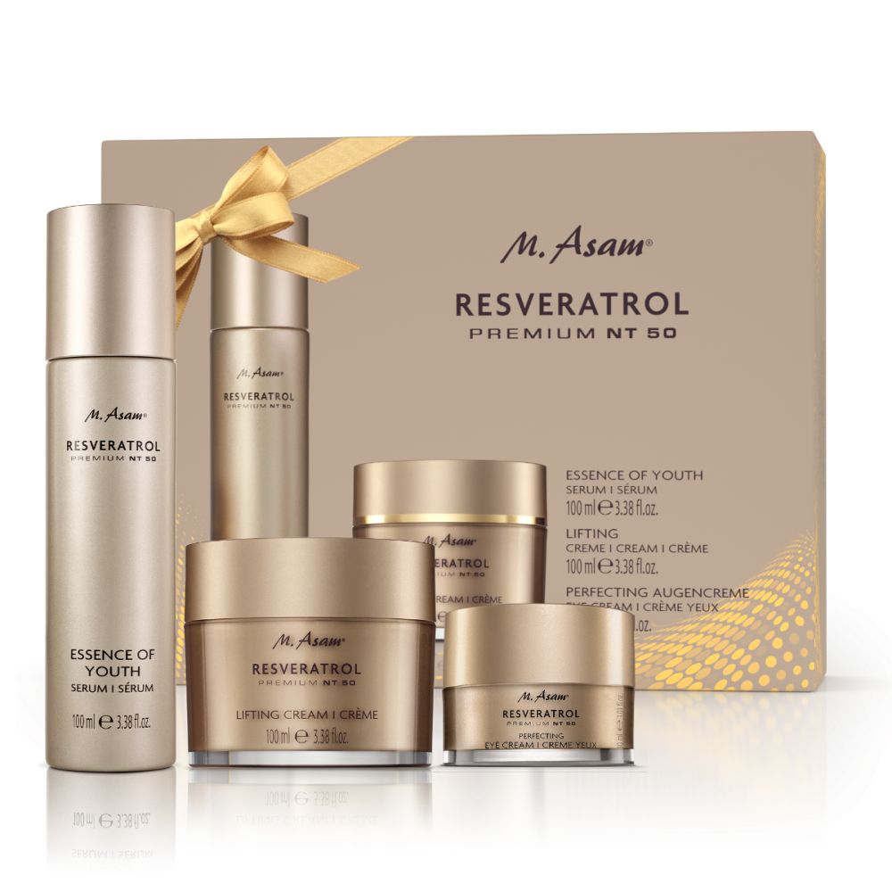 RESVERATROL PREMIUM NT50 Straffende Pflege Geschenkset XXL 3-teilig