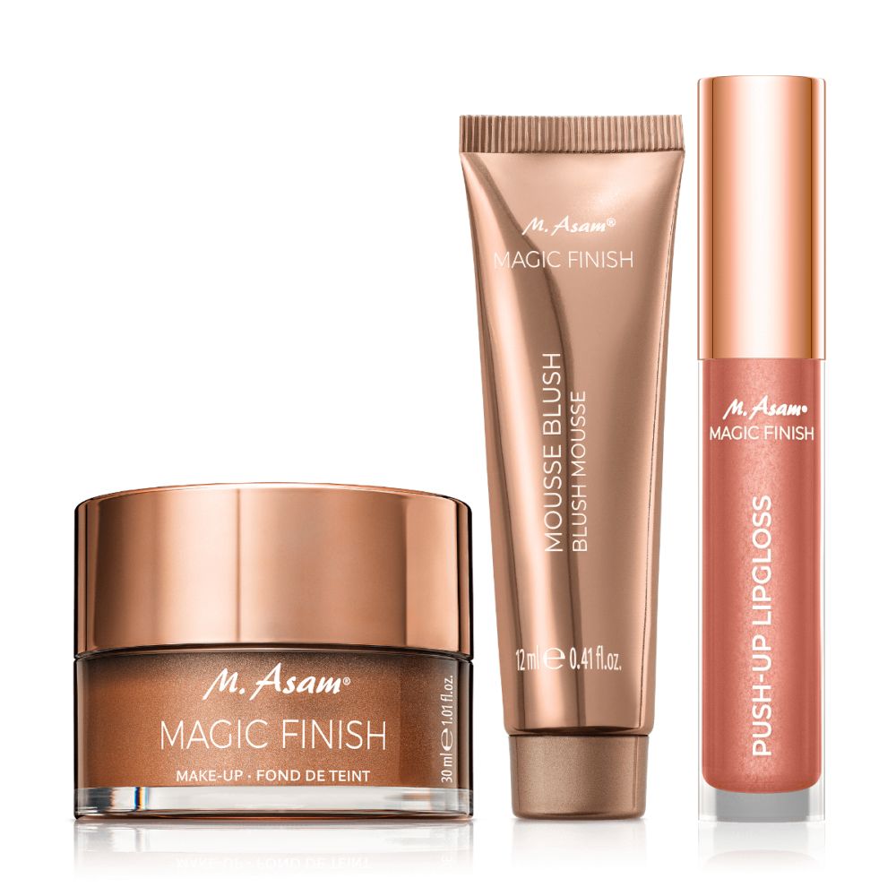 MAGIC FINISH Make-up Mousse Classic, Mousse Blush & Lipgloss Set