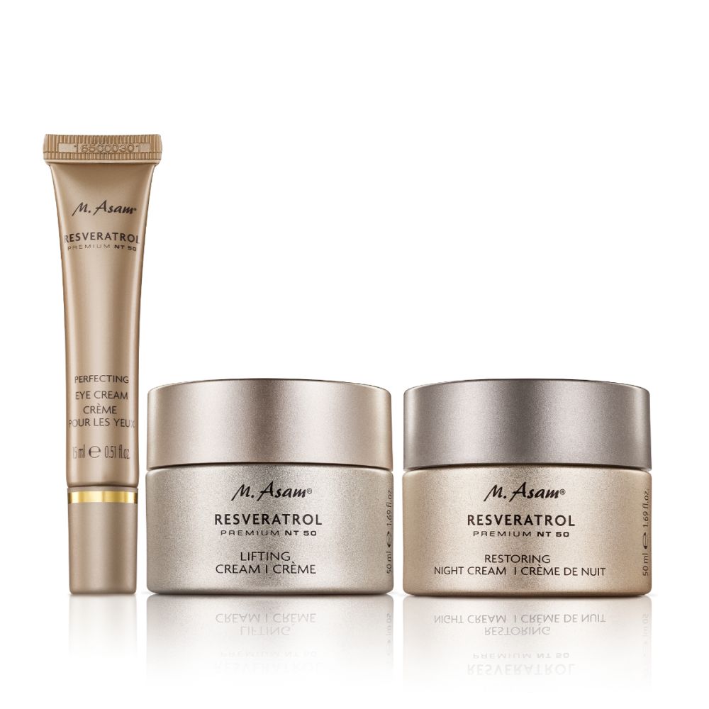 RESVERATROL PREMIUM NT50 Straffendes Gesichtspflege-Set 3-teilig