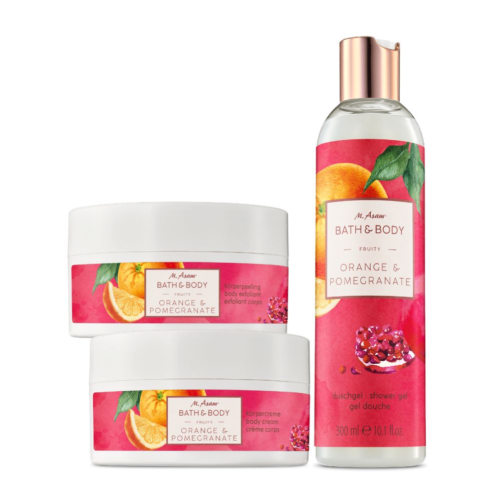 BATH & BODY ORANGE & POMEGRANATE Körperpflege-Set 3-teilig