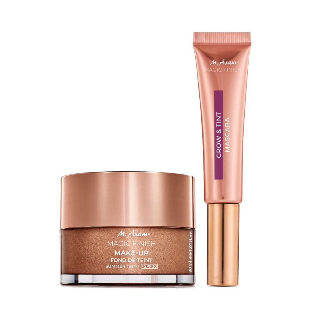 MAGIC FINISH Make-up Mousse Summer Teint LSF 30 und Grow & Tint Mascara