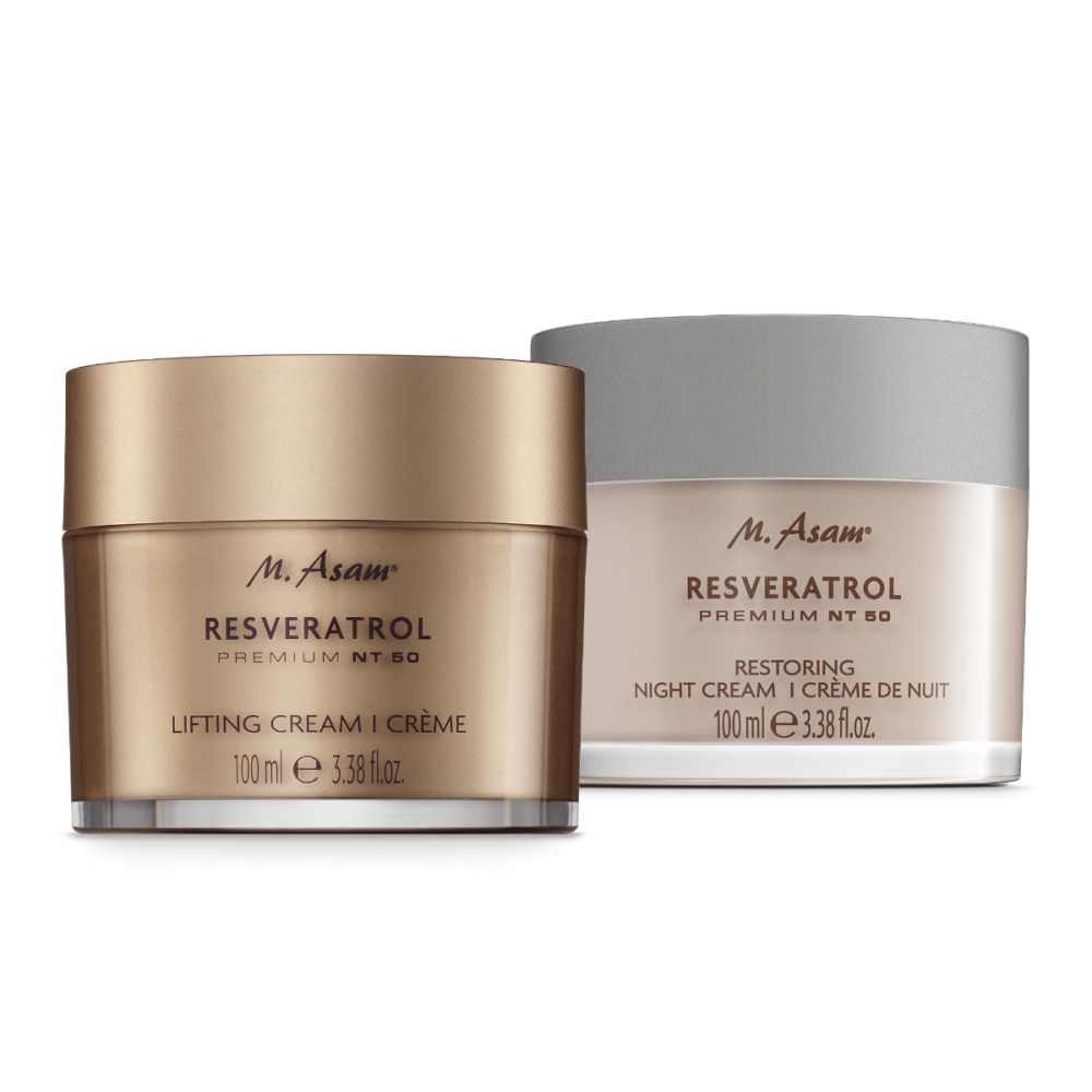 RESVERATROL PREMIUM NT50 Lifting Gesichtscreme & Regenerierende Nachtcreme in XXL