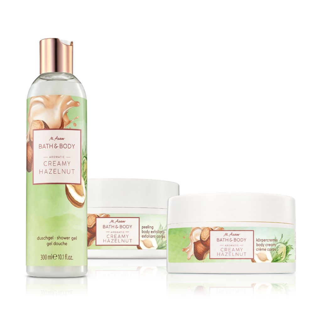 BATH & BODY CREAMY HAZELNUT Körperpflege-Set 3-teilig