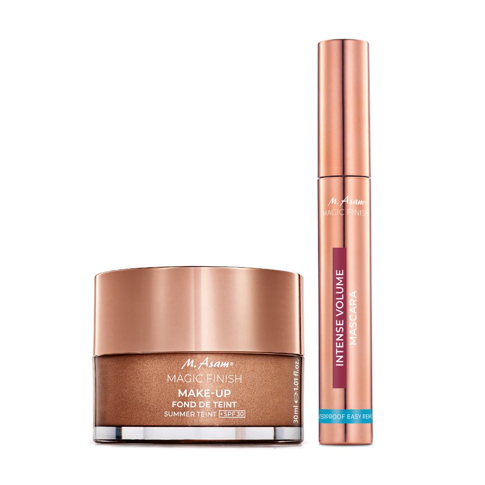MAGIC FINISH Make-up Mousse Summer Teint LSF 30 & Intense Volume Mascara Waterproof Easy Remove