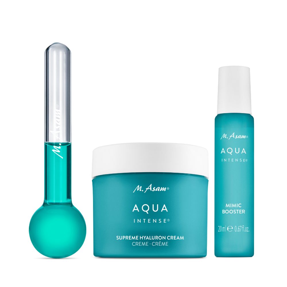 AQUA INTENSE Hyaluron Bestseller Set mit Massage Stick 3-teilig