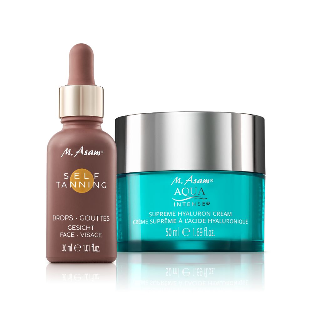 Gouttes autobronzantes & Crème hydratante - Self Tanning Drops & Aqua Intense