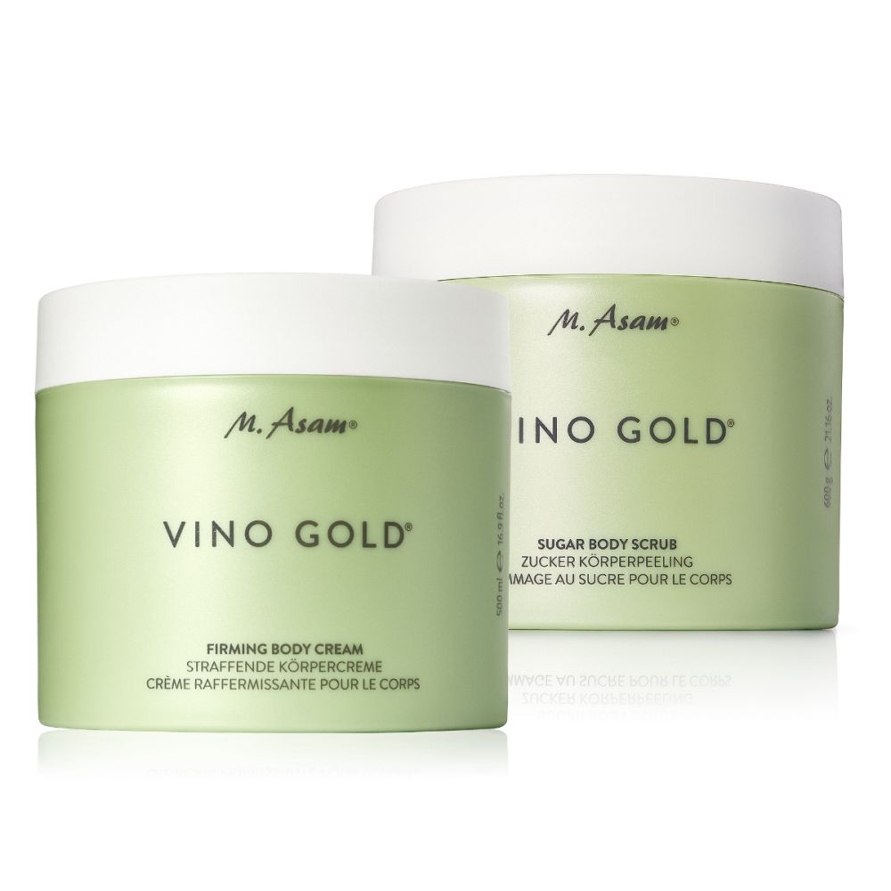 Gommage & Crème raffermissante corps - M.Asam VINO GOLD Body Firming Cream & Peeling