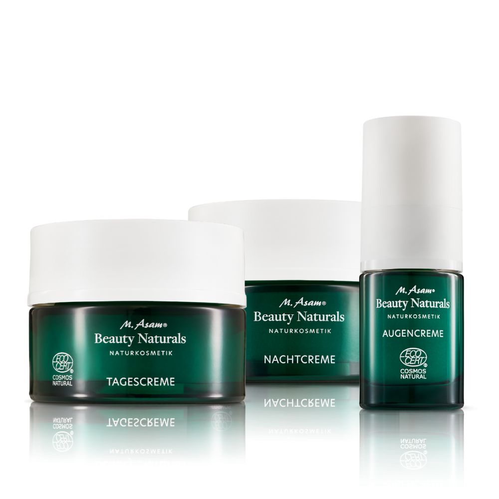 BEAUTY NATURALS Naturkosmetik regenerierende Pflegeroutine 3-teilig