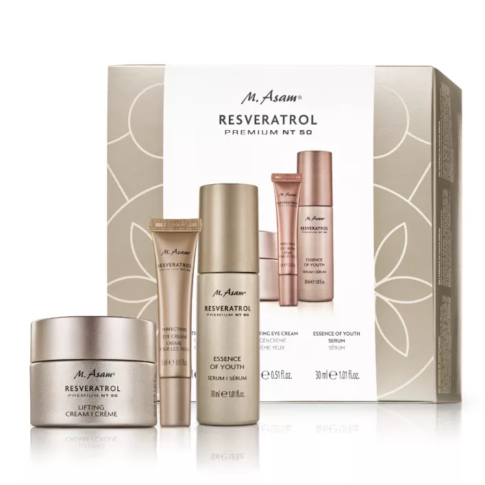 M. Asam RESVERATROL PREMIUM NT50 Coffret cadeau 3 soins lissants