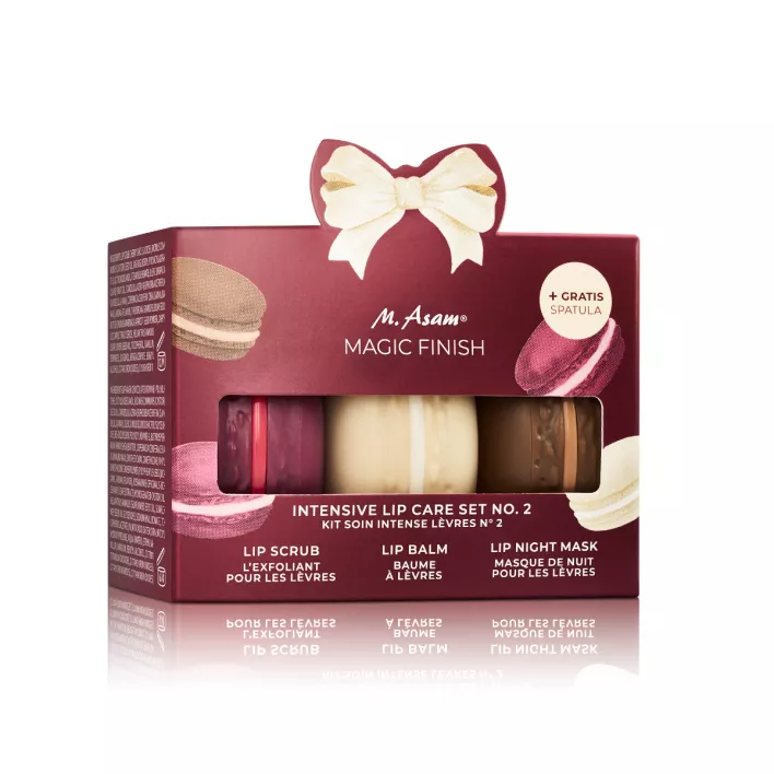 M. Asam MAGIC FINISH Coffret cadeau soin des lèvres édition Sweet Winter Macaron