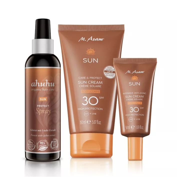 M. Asam SUN Sonnenschutz Set für Haut & Haar 3-teilig LSF 30
