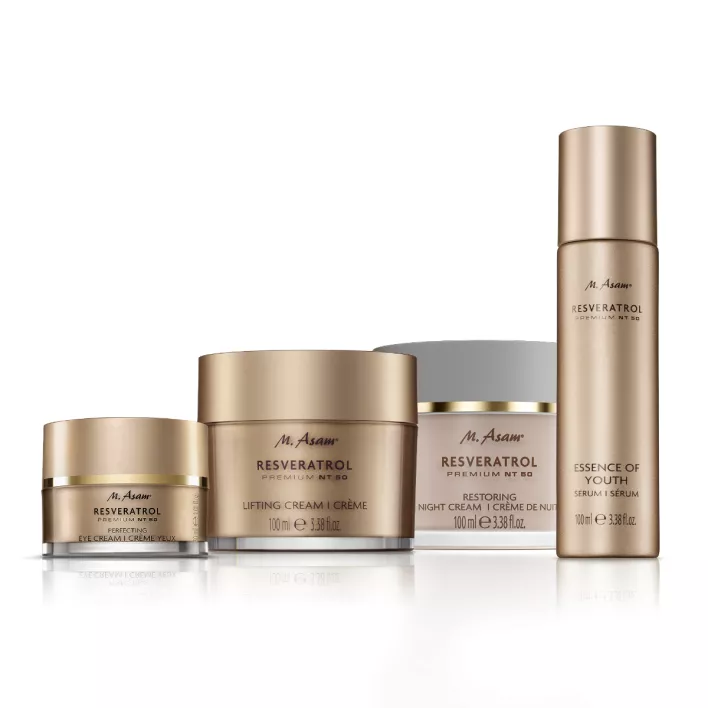 M. Asam RESVERATROL PREMIUM NT50 Routine liftante 4 soins XXL