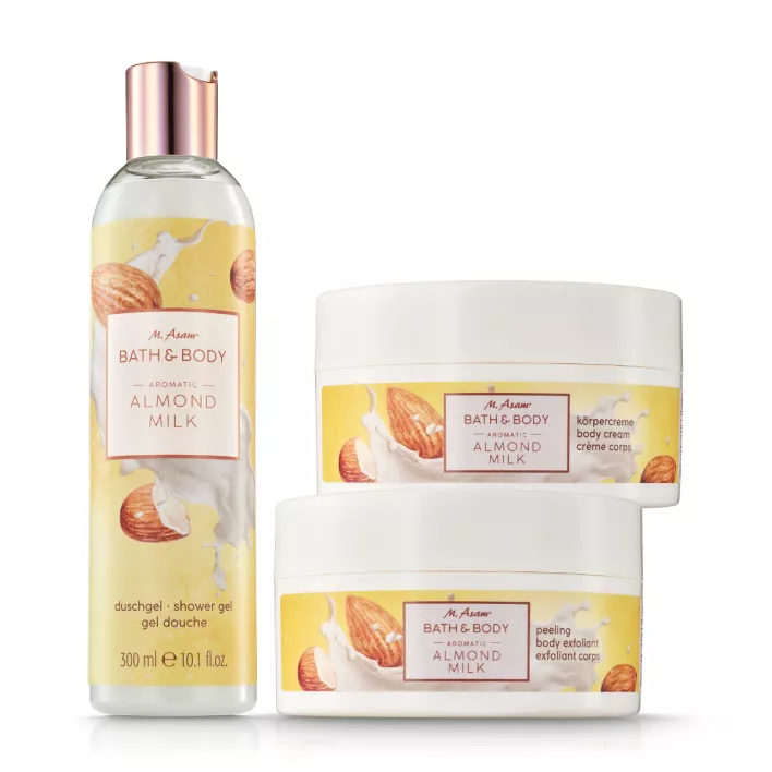 M. Asam BATH & BODY ALMOND MILK Set soin du corps 3 articles