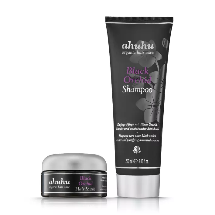 ahuhu BLACK ORCHID Haarpflege-Set 2-teilig