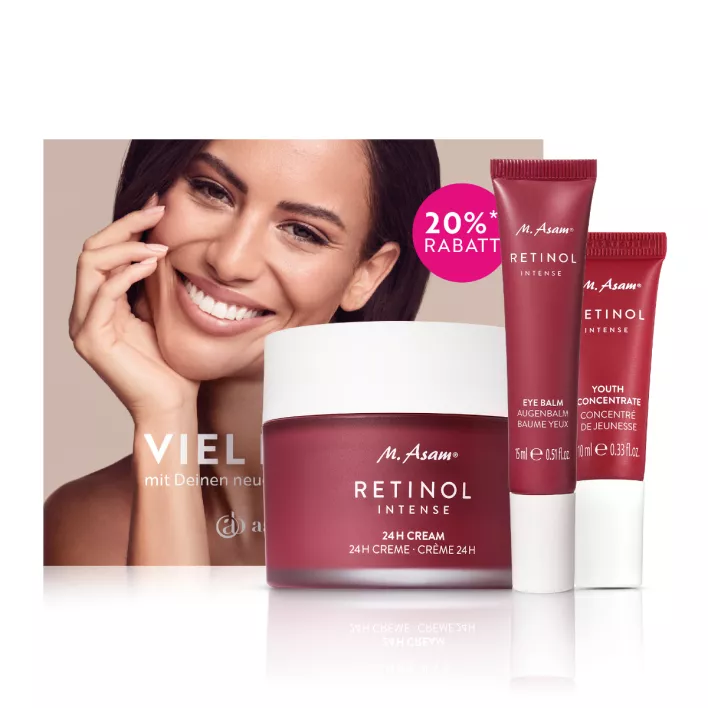 M. Asam RETINOL INTENSE 24h Gesichtscreme, Youth Concentrate, Augencreme & 20%-Gutschein