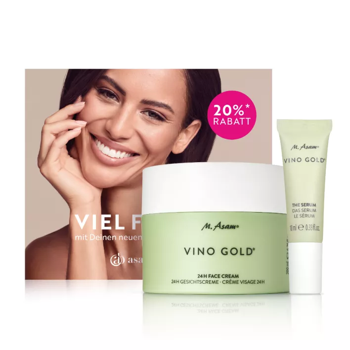 M. Asam VINO GOLD Set 2 soins visage anti-âge avec bon de réduction