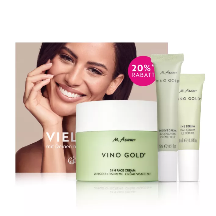 M. Asam VINO GOLD Anti-Aging Pflegeroutine 3-teilig + Gutschein