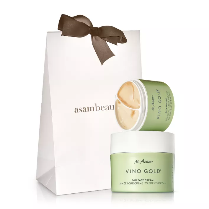 M. Asam VINO GOLD Routine 2 soins visage anti-âge avec pochette cadeau