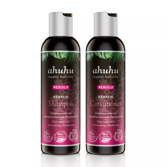 ahuhu REBUILD Keratin Haarpflege-Set 2-teilig