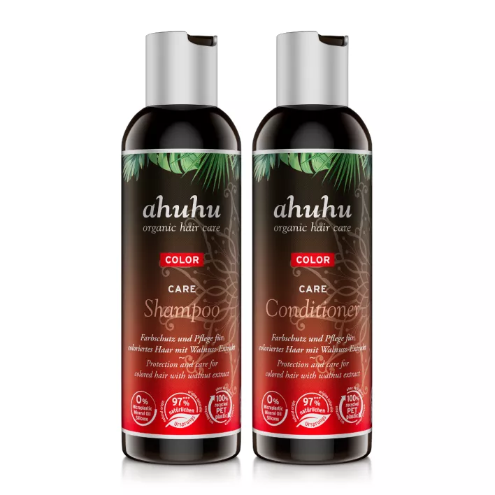 ahuhu COLOR CARE Set 2 soins pour cheveux colorés