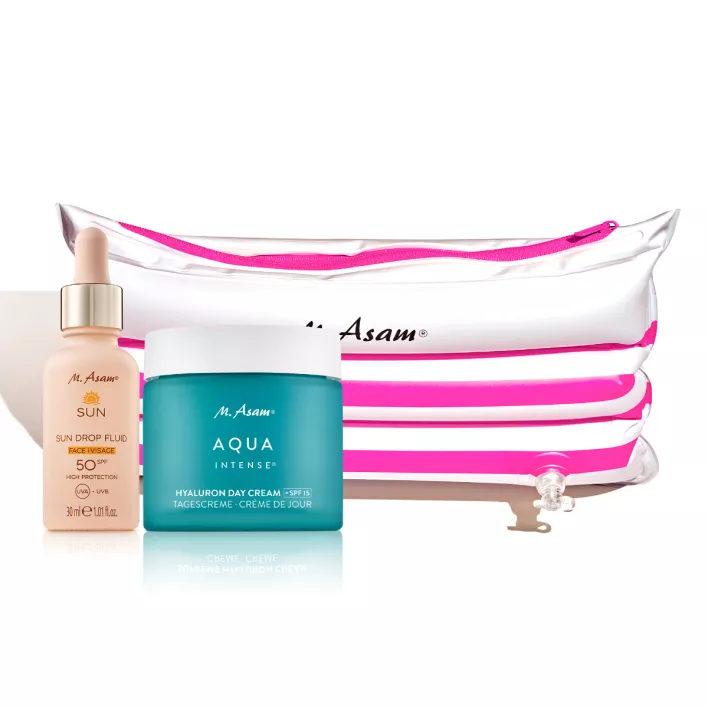 M. Asam AQUA INTENSE & SUN Sommer-Set mit 2-in-1-Strandkissen 3-teilig