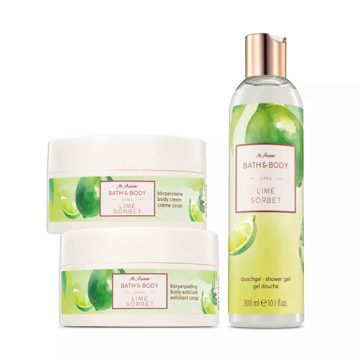 M. Asam BATH & BODY LIME SORBET Set soin du corps 3 pièces