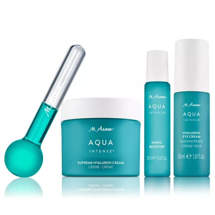 M. Asam AQUA INTENSE Hyaluron Bestseller Set mit Massage Stick 4-teilig