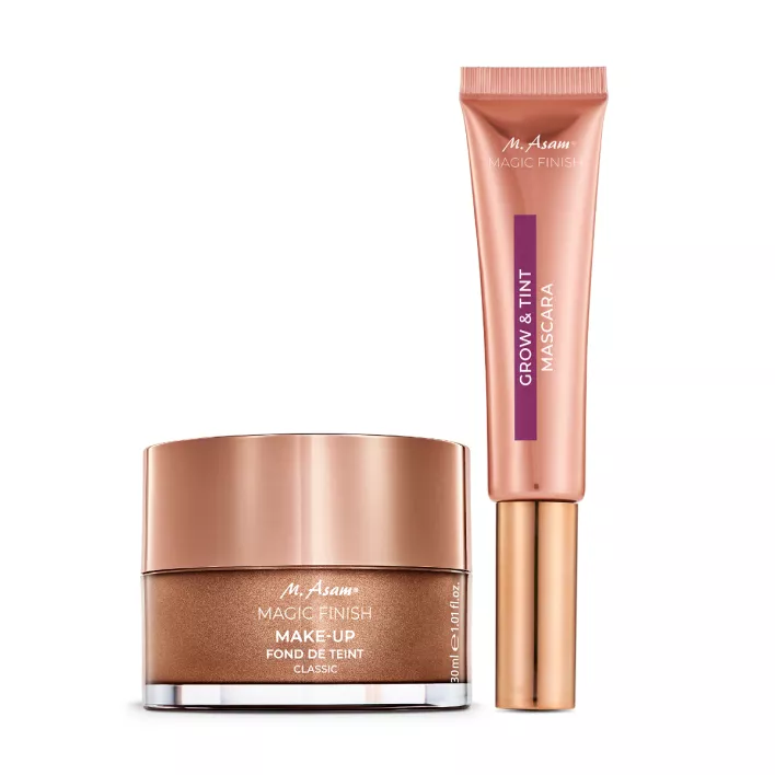 M. Asam MAGIC FINISH Make-up Mousse und Grow & Tint Mascara Deep Black