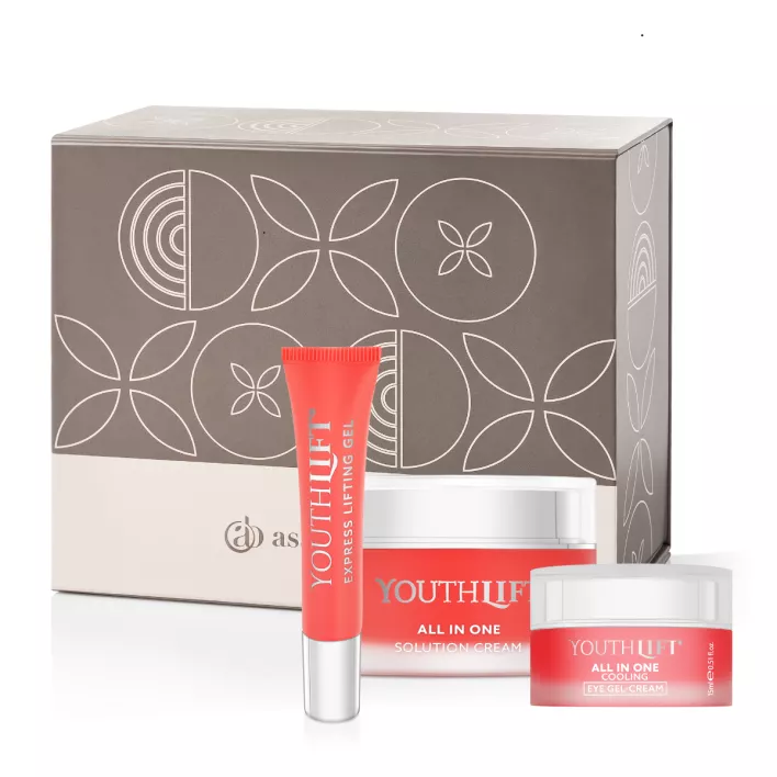 M. Asam Geschenkbox mit YOUTHLIFT All in One Solution Cream, Cooling Eye Gel-Cream & Express Lifting Gel