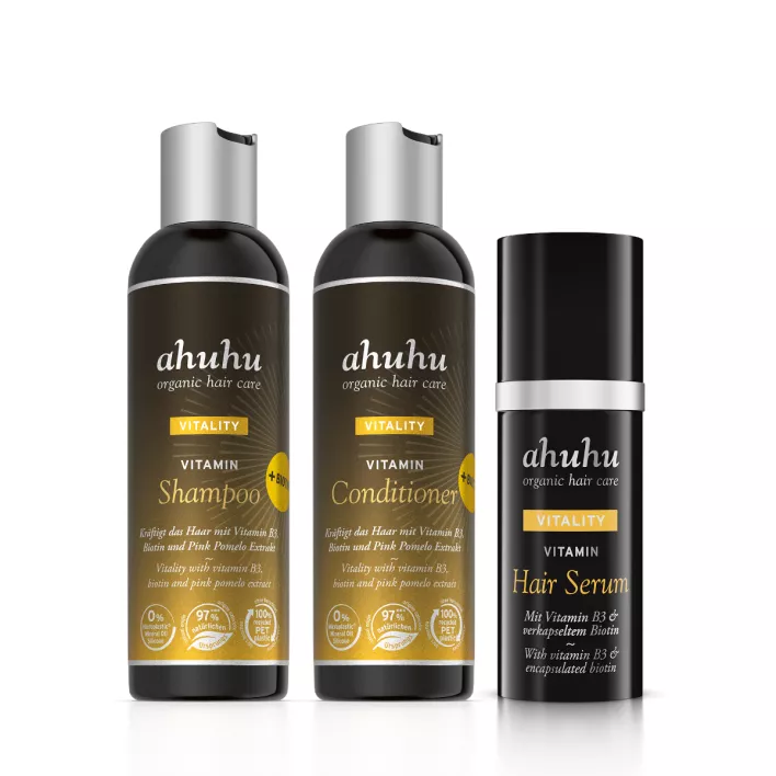 ahuhu VITALITY Vitamin 3er Haarpflege-Set