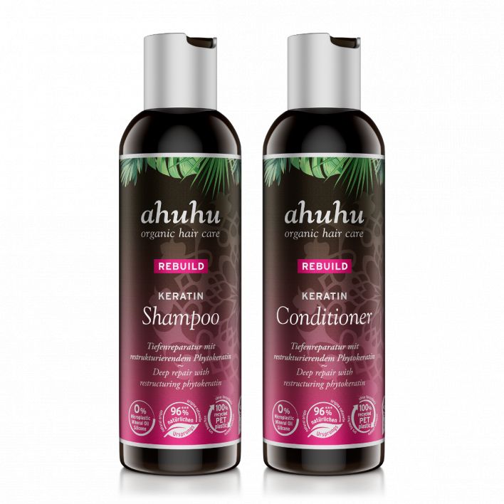 ahuhu REBUILD Keratin Set: Shampoo & Conditioner