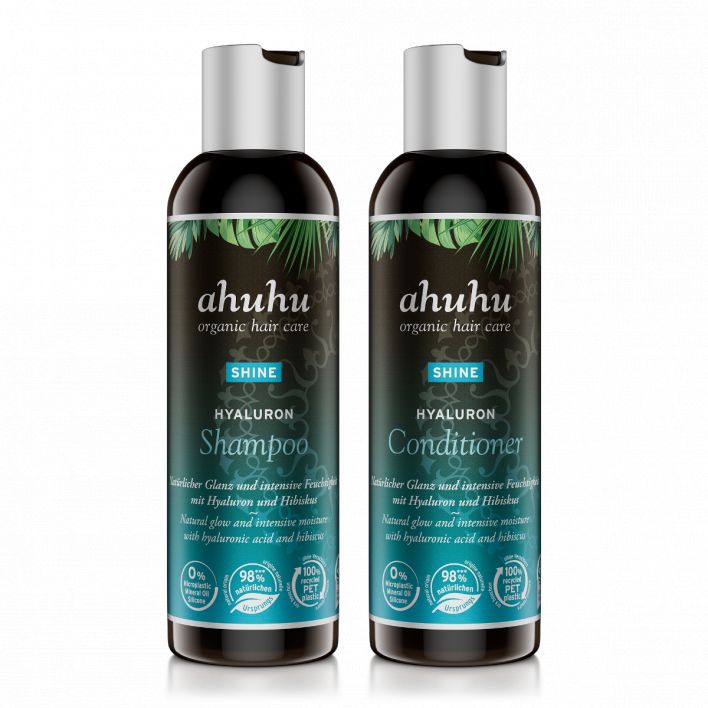 ahuhu SHINE Hyaluron-Set: Shampoo & Conditioner