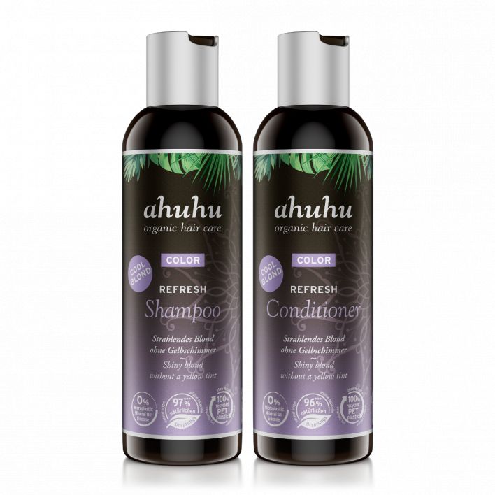 ahuhu COLOR Refresh COOL BLOND Shampoo & Conditioner