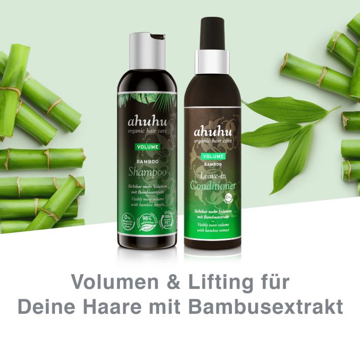 ahuhu VOLUME Bamboo-Set: Volumen Shampoo & Leave-in Conditioner