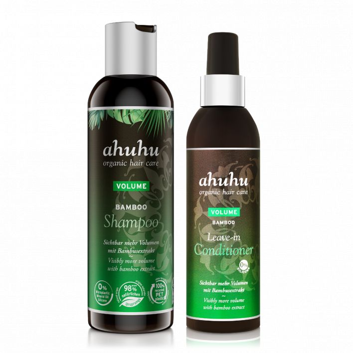 ahuhu VOLUME BAMBOO Duo shampoing et après-shampoing