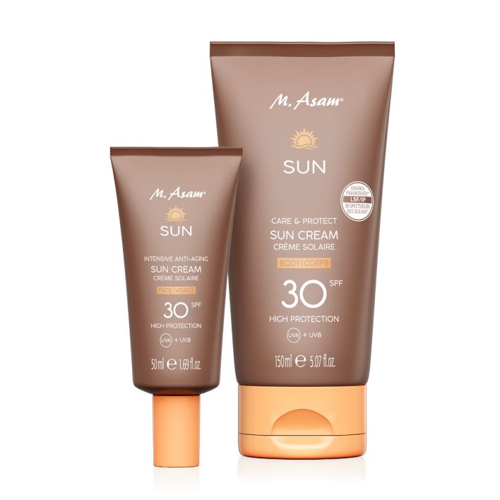 M. Asam SUN Set produits solaires : crème solaire visage et crème solaire corps (SPF 30)