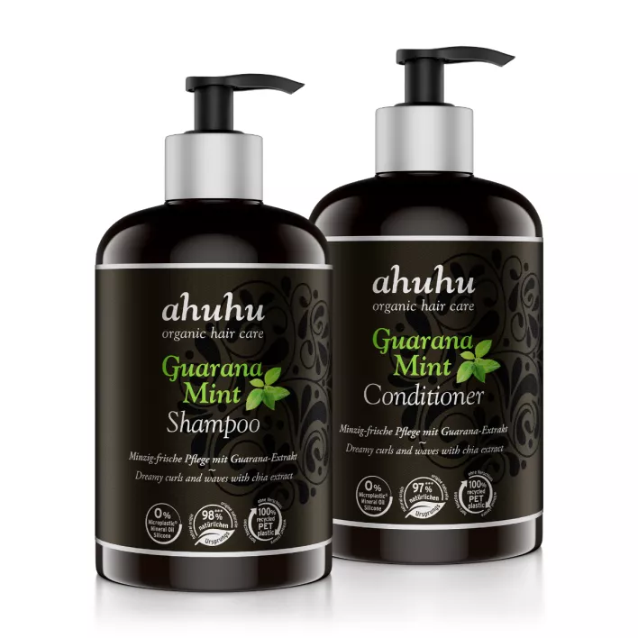 ahuhu GUARANA MINT Shampoo & Conditioner Set XXL